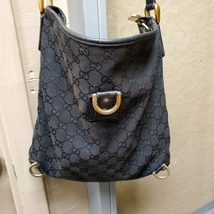 Authentic - Black GG Abbey Crossbody
